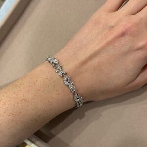 Swarovski Elegant Silver Leaf Bracelet
